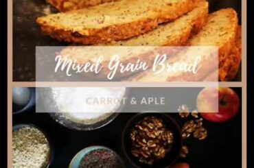 Healthy and Tasty Mixed Grain Bread - EASY- no knead recipe with instructions