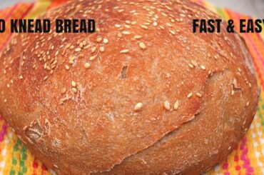 No Knead Whole Wheat Bread | Artisan Bread