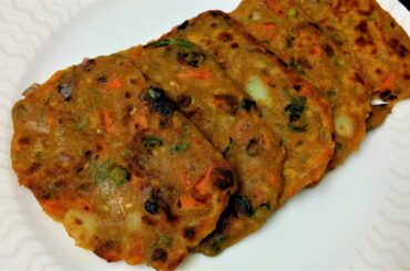 Masala Vegetable Chapati l Healthy Breakfast & Dinner Recipe