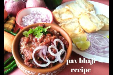 pav bhaji recipe | Easy Street style pav bhaji at home