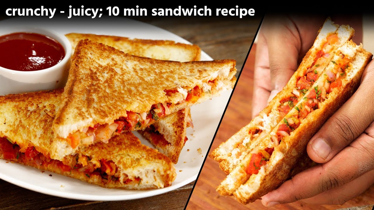 10 Min Sandwich – Crunchy Onion Tomato Toast , CookingShooking Recipe 10 Min Sandwich - Crunchy Onion Tomato Toast , CookingShooking Recipe