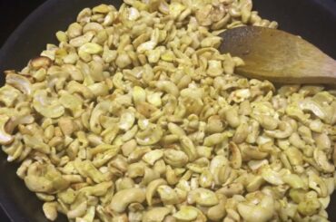 Yummy Healthy Snack Recipe!  Spiced Cashews!!