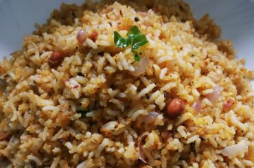 Tasty Peanut Rice/Leftover Rice/Easy Lunch Ideas