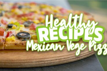 15 Minute Healthy Dinner Recipe - Low Carb Mexican Vegetarian Pizza | MAK Fitness