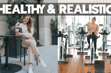 Healthy and Realistic Day in My Life (Workout, Realistic Morning, Healthy Meals, Stretching)
