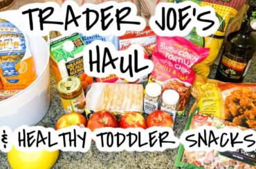 TRADER JOE'S HAUL || HEALTHY TODDLER SNACK IDEAS