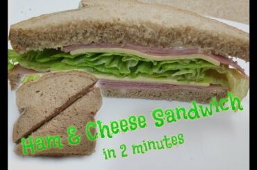Ham & Cheese Sandwich in 2 minutes | Recipe