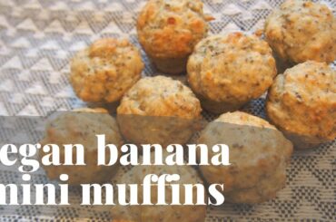 Vegan Banana Muffins (Healthy Snack For Kids)