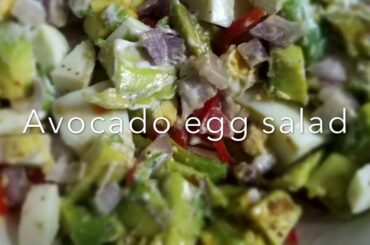 Healthy avocado egg salad/avocado recipe/diet recipe/egg salad/healthy food