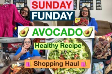 DIML| Sunday Vlog | Grocery Shopping Costco | Avocado Healthy Salad Receipe #Macys #Walmart