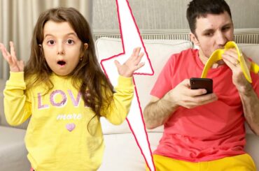 Erica teach dad to eat healthy food 🥗 Erica il invata pe tata sa manance sanatos