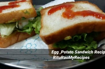 Egg Sandwich Recipe by MyRecipe/Egg Sandwich Recipe Indian/Egg Sandwich Recipe without Mayonnaise ..