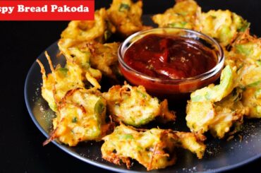Crispy Tasty Bread Pakoda, Bread Snacks Recipe, Vegetable Snacks, Pakora Recipe, Bread bajji, alpa