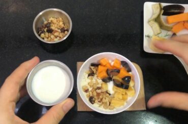 BREAKFAST FOR GYMER  - SMALL HEALTHY BREAKFAST -  EASY 5 MINUTES  BREAKFAST RECIPE