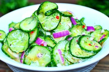 Fresh Cucumber Salad Recipe - How to make Cucumber Salad