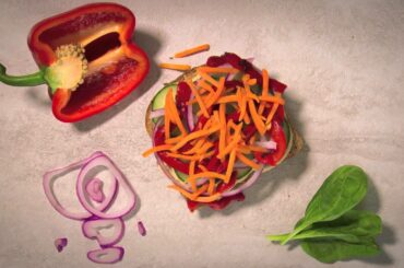 Hummus and Veggie Sandwich