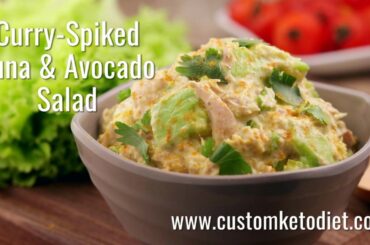 keto curry spiked tuna and avocado salad recipe