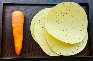 4 PAPAD & 1CARROT makes an tasty kids snacks/healthy snacks/papad recipe/Samosa recipe/carrot recipe