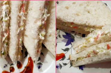 Veg club sandwich recipe quick breakfast /tiffin / snack / recipe