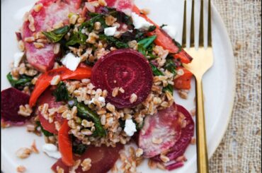 Salad Recipe: BEST EVER Roasted Beet & Farro Salad by Everyday Gourmet with Blakely