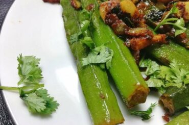 How to make steam okra recipe  | Healthy vegan recipe