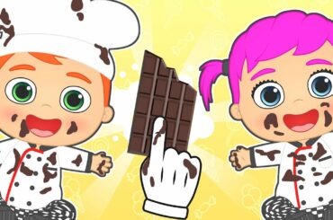 BABIES ALEX AND LILY make recipes with CHOCOLATE 🍫👨‍🍳  Easy recipes for kids