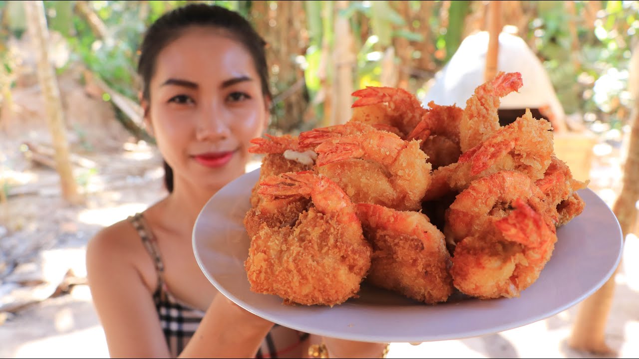 Crispy shrimp with bread cooking recipe by Natural Life TV Crispy shrimp with bread cooking recipe by Natural Life TV