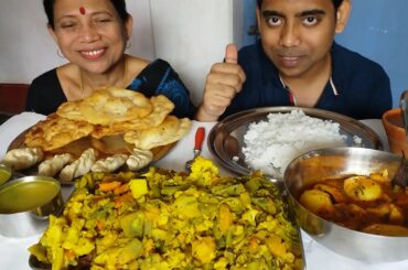 Street Food and Healthy Food Eating Mukbang Indian Food