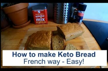 HOW TO MAKE KETO BREAD LUPIN FLOUR | [French BREAD taste | NOT Eggy]