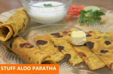 How to make Quick and Easy No Stuff Aloo Paratha Recipe - Quick and easy Tiffin Box Recipe
