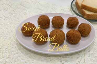 Sweet Bread Balls | Coconut Bread Balls | Instant Bread Snack | Quick Evening Snack