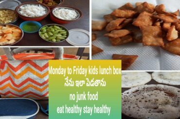 Kids snack and lunch box ideas in my style||Telugu smart mother