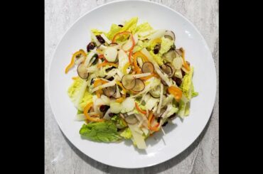 How to make a quick and easy delicious salad that incorporates fruits and vegetables in 10 minutes.