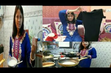 Banana Pancake Recipe || Healthy Breakfast  || Shopping # Bengali Vlog # Live with me