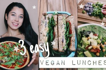 ☆ EASY VEGAN LUNCH IDEAS // 3 HEALTHY RECIPES ☆