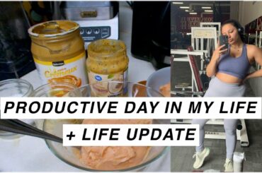 VLOG: typical day of eating with healthy meal ideas, my self care night routine & life updates!