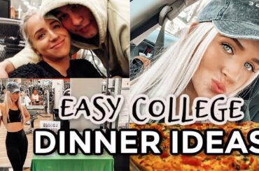 EASY DINNER IDEAS FOR COLLEGE STUDENTS + Days In My Life Vlog | Emma Rose