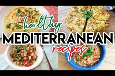 6 HEALTHY MEDITERRANEAN RECIPES! 😃 HUMMUS 🌶 TABOULEH 🥒 PASTA E FAGIOLI🥗 MEAL PREP MEDITERRANEAN DIET