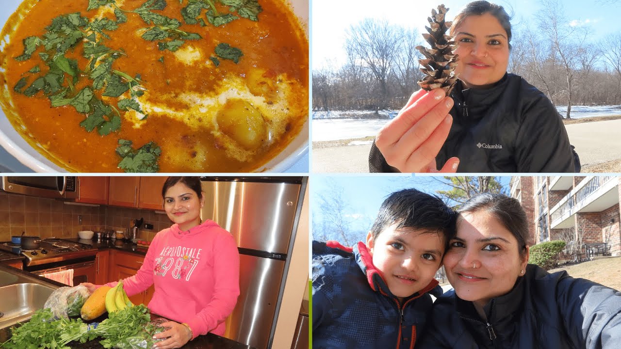 Aj Maine Punjabi Dinner Banaya~Without Frying Dum Aloo~Costco Grocery Haul~Indian Family in Chicago Aj Maine Punjabi Dinner Banaya~Without Frying Dum Aloo~Costco Grocery Haul~Indian Family in Chicago