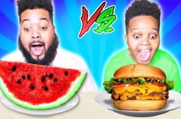 HEALTHY VS JUNK FOOD CHALLENGE SKITS - Onyx Family