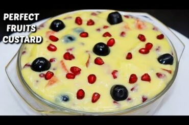 FRUIT CUSTARD Recipe In Hindi - Healthy Dessert Recipe | Holi Recipes | How To Make Custard At Home