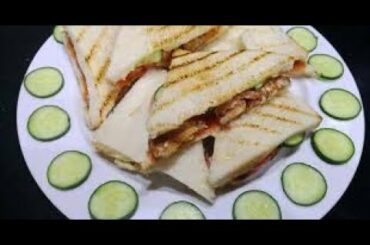 Chicken Fajita Sandwich Recipe - Chicken Cheese Sandwich With Saira Khan