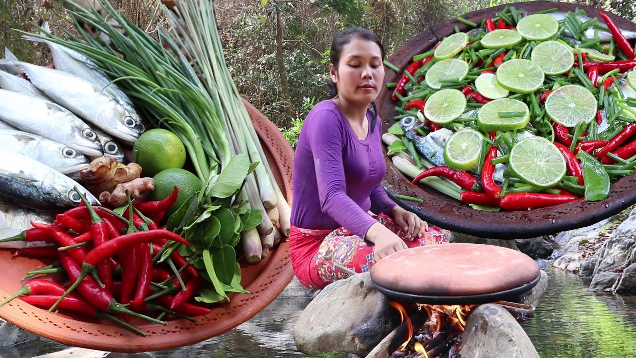 Cooked Fish sea recipe with Spices in clay for Food – Grilled Fish sea & Eat delicious # 124 Cooked Fish sea recipe with Spices in clay for Food - Grilled Fish sea & Eat delicious # 124