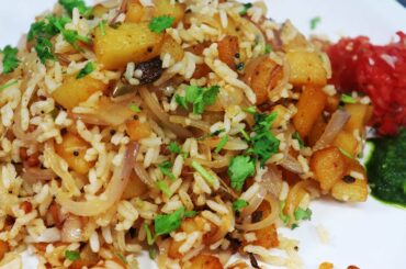Tasty Potato Rice | Aloo Rice | Perfect Lunch for Kids |Lunch Box Recipe