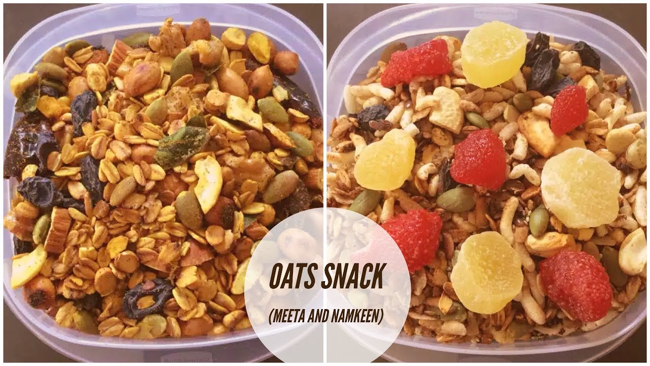 Easy and healthy oil free snack recipe with oats and nuts | Oats snack recipe 2 ways | WaahTasty Easy and healthy oil free snack recipe with oats and nuts | Oats snack recipe 2 ways | WaahTasty