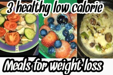 3 HEALTHY LOW CALORIE MEALS FOR WEIGHT LOSS | Low-Carb diet, Meal prep for quick weight loss