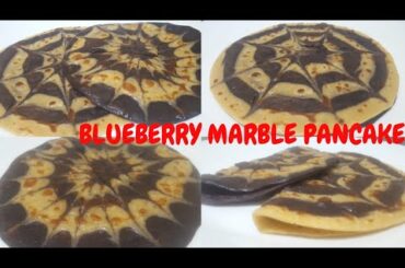 Blueberry Marble Pancake || Easy & Variety breakfast idea || Healthy Kids snack ||
