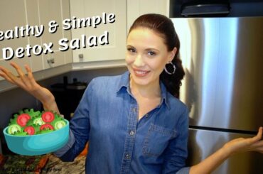 My Simple & Healthy DETOX SALAD | Healthy Homemade Salad Recipe for WEIGHT LOSS | Homemade Dressing