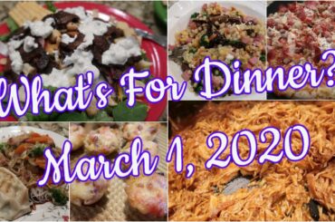What's For Dinner?  Mar 1, 2020 | Easy Weeknight Meals | Cooking for Two | Real Life Dinners
