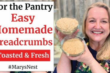 Homemade Bread Crumbs - Fresh, Toasted, and Easy Panko Breadcrumbs